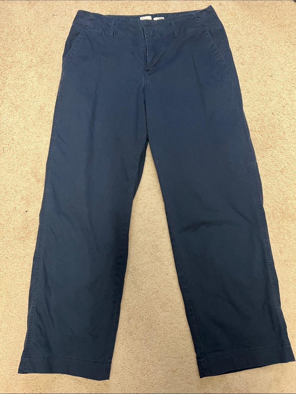 a new day Navy Ankle-Length Wide-Leg Chinos